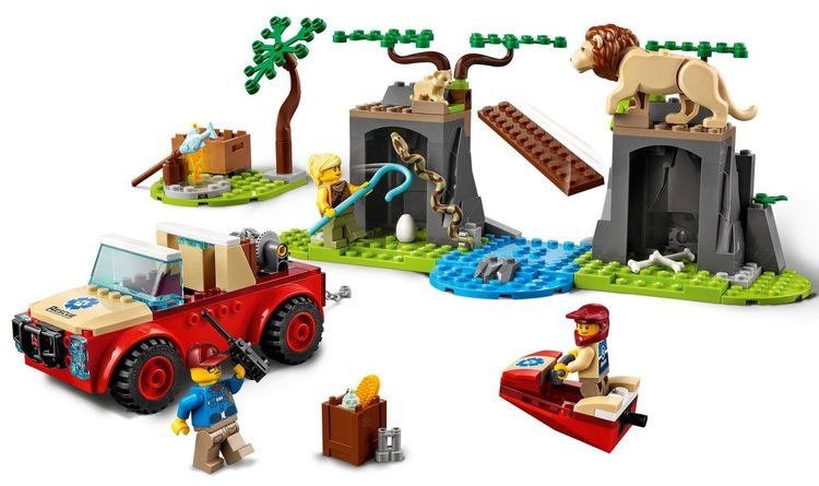 LEGO CITY Terenówka ratowników dzikich zwierząt 60301
