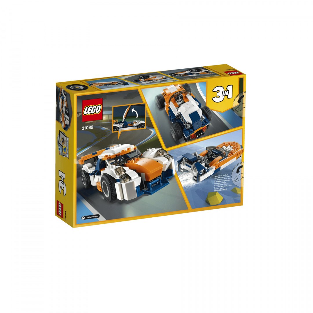 LEGO CREATOR 3w1 Słoneczna wyścigówka 31089