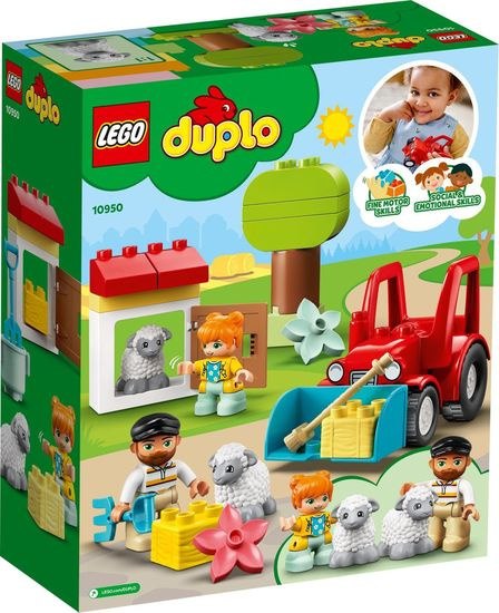 LEGO DUPLO Traktor i zwierzęta gospodarskie 10950