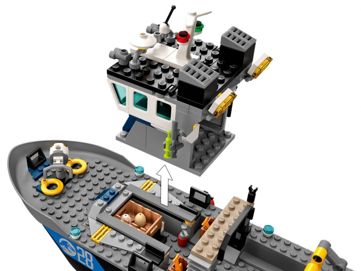 LEGO JURASSIC WORLD Barionyks i ucieczka łodzią 76942