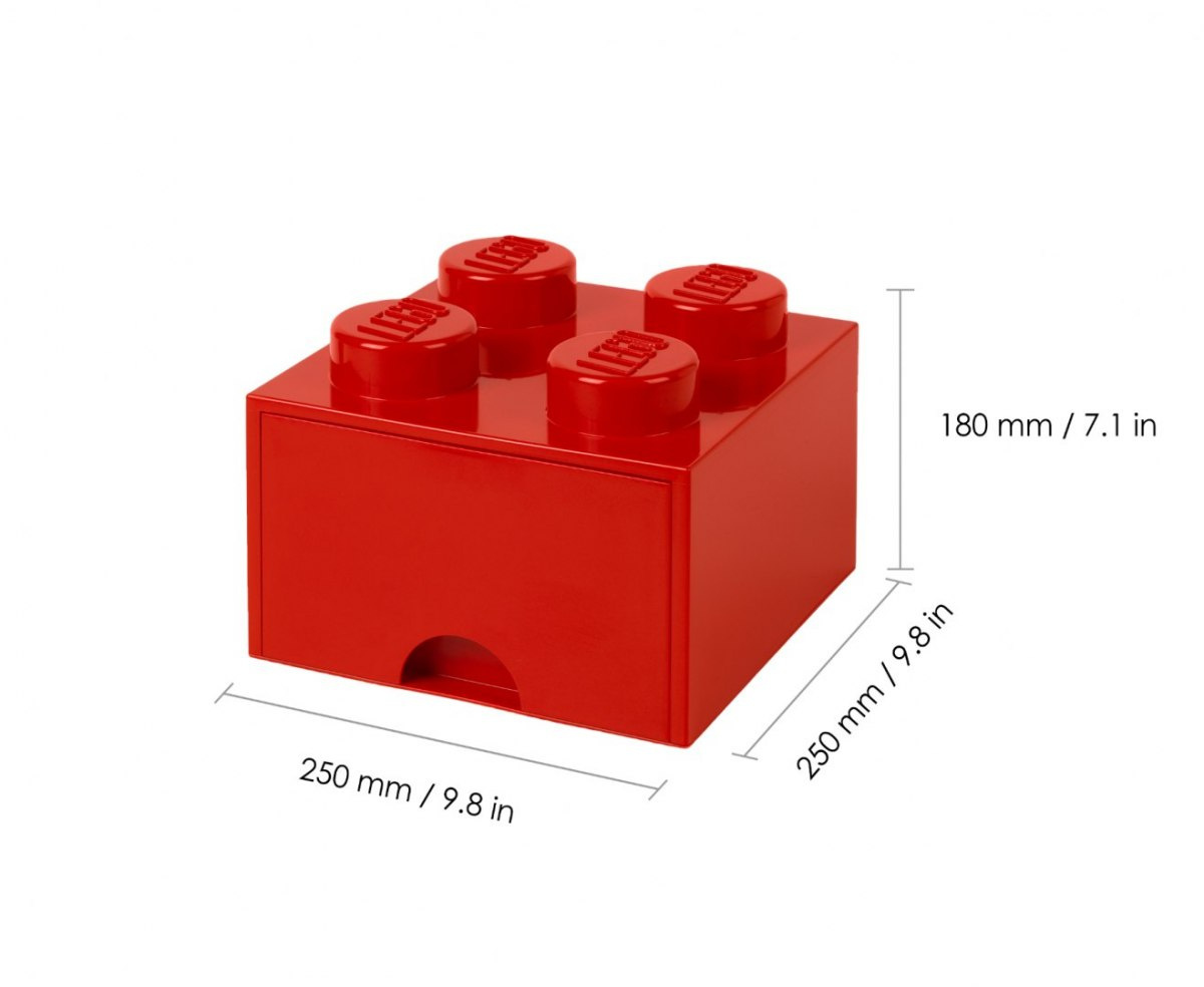 LEGO Pojemnik - szuflada 4 (czerwona)