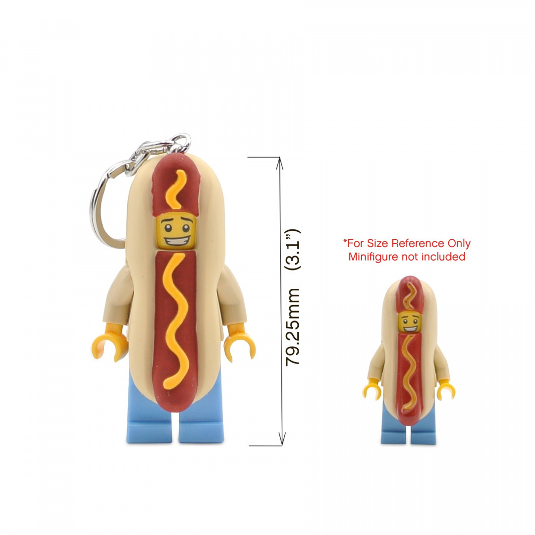 LEGO brelok do kluczy z latarką Iconic Hot Dog LGL-KE119
